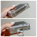 JOYKASE Schillernde Laser-Schutzhülle mit Handschlaufe für die Galaxy Z Flip-Serie