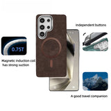 Magnetische Premium-Business-Lederhülle