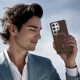 Magnetische Premium-Business-Lederhülle